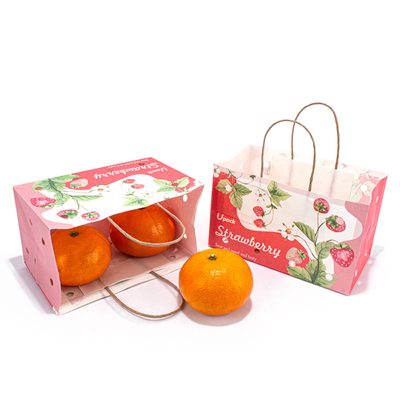 Customizable Recyclable Fruit Paper Bags 8 Color Flexo Printing