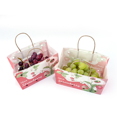 Small Kraft Fruit Paper Bags Greaseproof Material For Supermarket