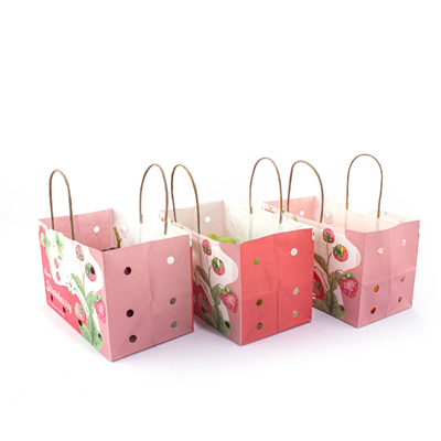 Waterproof Ripen Fruit Brown Paper Bag For Grocery Refrigeration