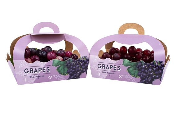 UPACK 60gsm Cardboard Fruit And Vegetable Packaging Boxes For Apples Grapes