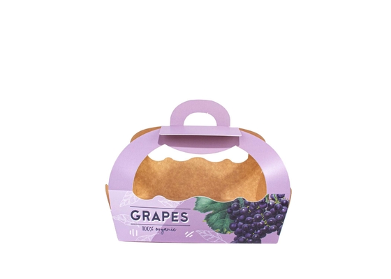 Compostable Fresh Apple Gift Boxes , Waterproof Vegetable Packing Box Oilproof