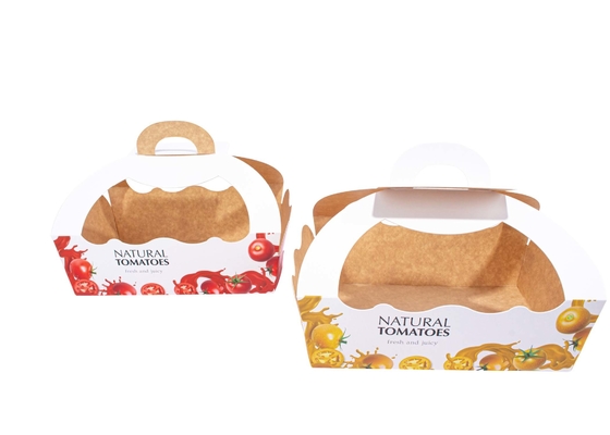 Compostable Apple Packing Boxes , Recyclable Fruit And Vegetable Gift Box