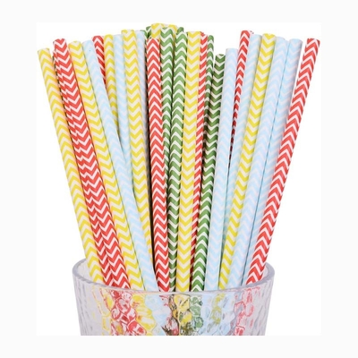 Environmental Friendly Paper Biodegradable Straws For Cocktail Drinking