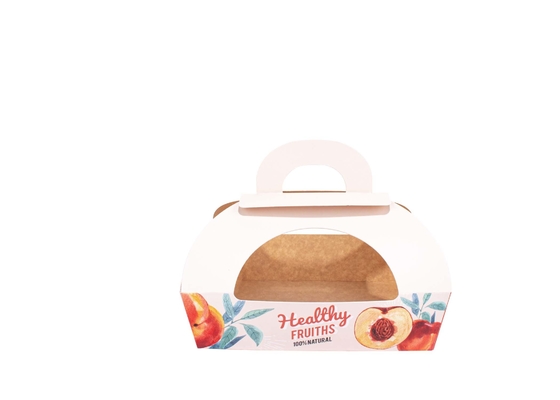 Brown Kraft Paper Fruit And Vegetable Packaging Boxes Oilproof Waterproof