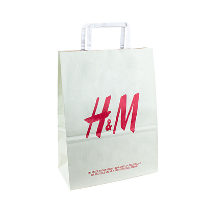 Recycled Custom Luxury Paper Gift Bag With Handle For Shopping Bag