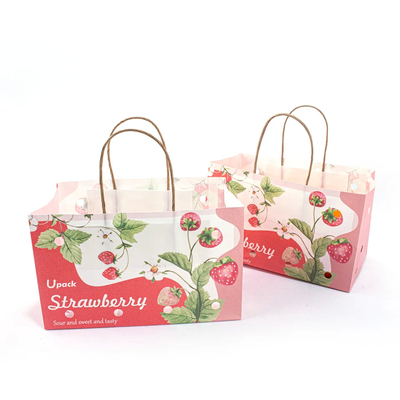 Customization Fruit Paper Bags for Fruit Vegetable Packaging Carry Weight 3kg